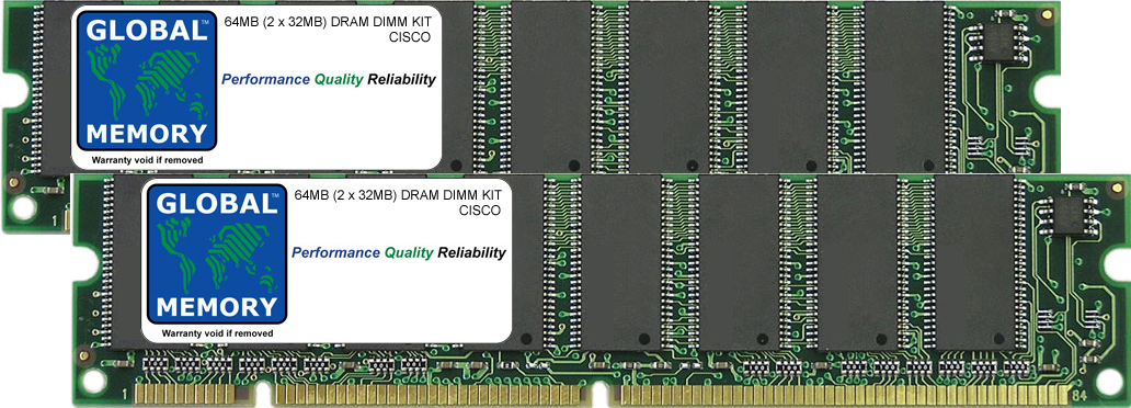 64MB (2 x 32MB) DRAM DIMM MEMORY RAM KIT FOR CISCO 3005 VPN CONCENTRATOR (CVPN3005-MEM-KIT)